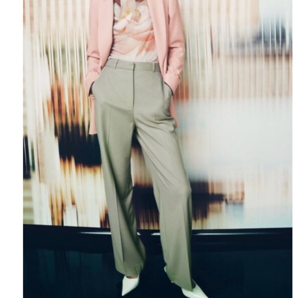 Zara high waisted trousers